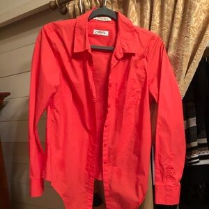 Orvis blouse coral